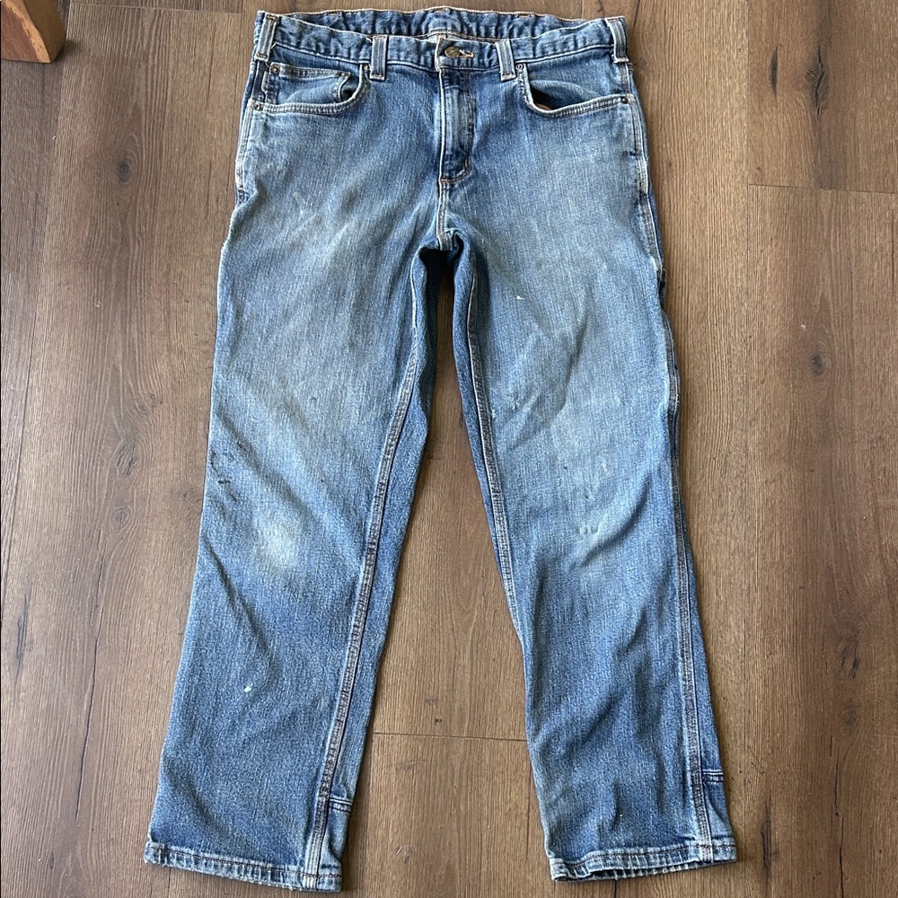 Carhartt Men's Light Blue Straight Jeans ! Size 33
